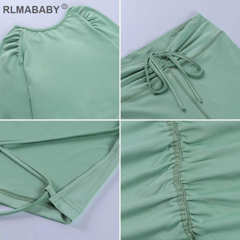 RLMABABY весенне-летние женские укороченные футболки с открытой спиной и брюки