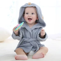 0 6y cotton kids robes newborn bath towel hood cartoon fashion sleepwear girls boys bathrobe for children baby receiving blanket