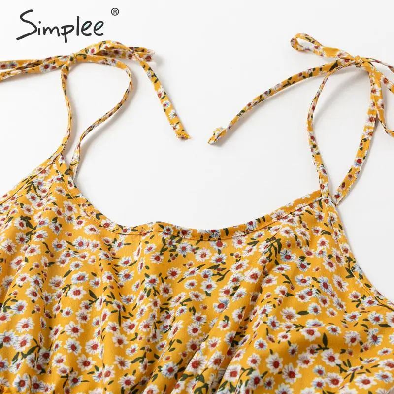 Женское короткое платье Simplee 2019 летнее женское пляжное большого размера с