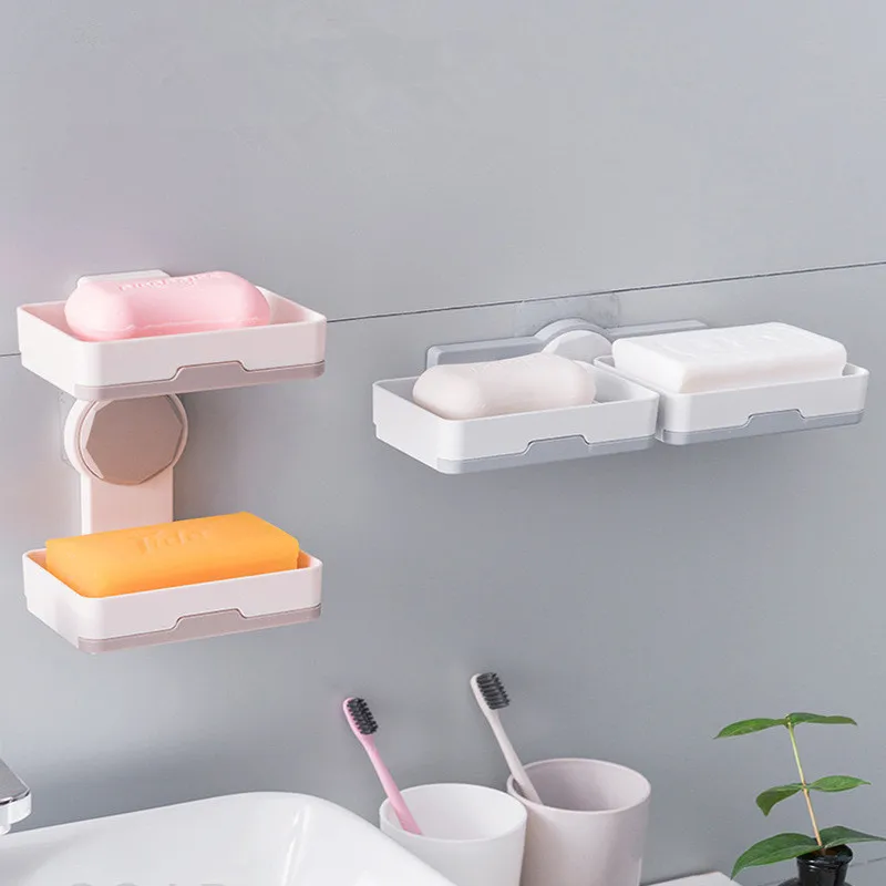 Держатель для губки и мыла настенный органайзер ванной комнаты ящик хранения |