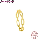 Женские золотые кольца из стерлингового серебра 925 пробы, изящные свадебные кольца 2021 пробы, Винтажные Ювелирные изделия, подарок для девушки Aneis