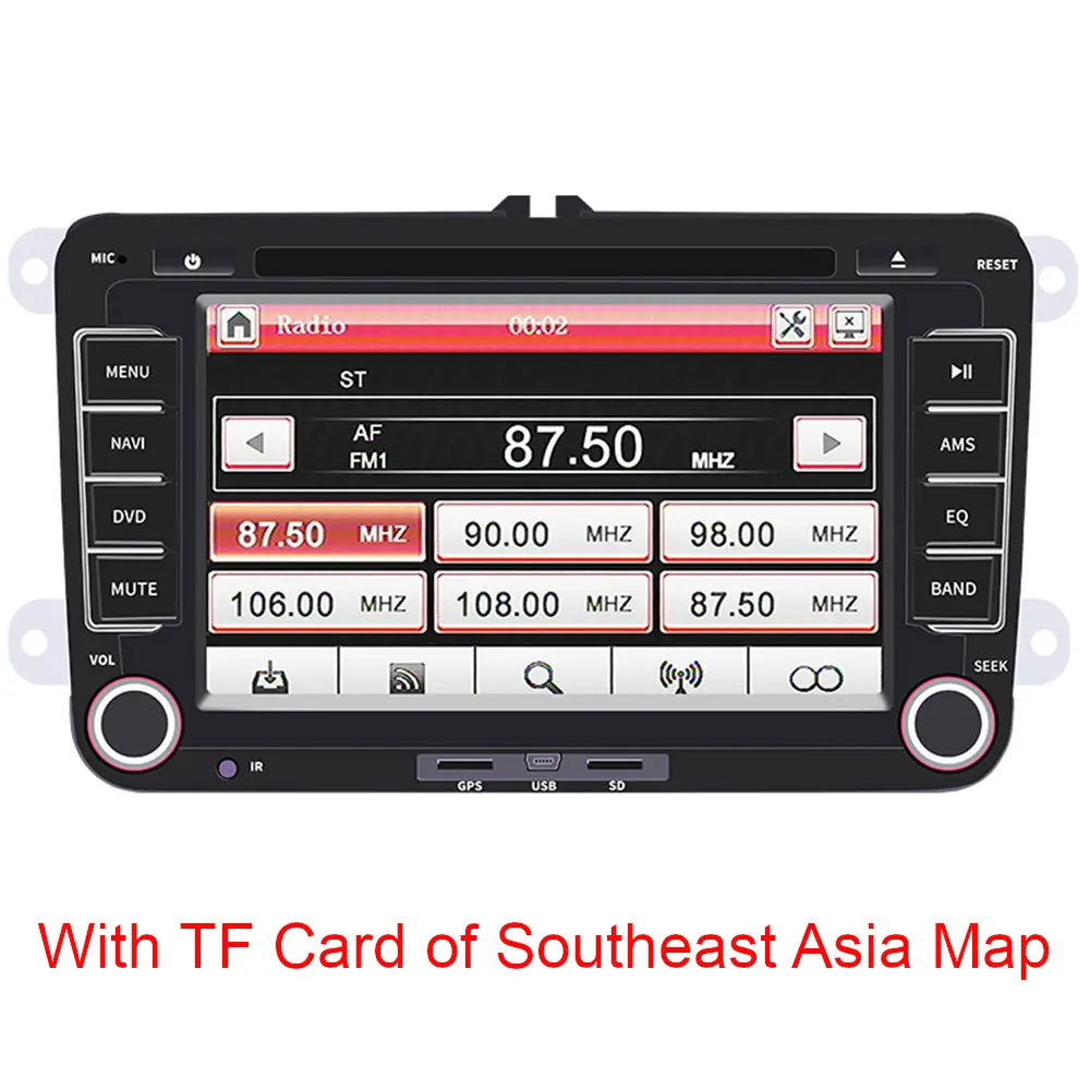 with Southeast Asia " автомобильный DVD Радио мультимедийный плеер авторадио для Volkswagen Polo Golf 5 Passat b6 b5 SEAT leonTiguan Skoda Octavia с камерой - Цвет: with Southeast Asia