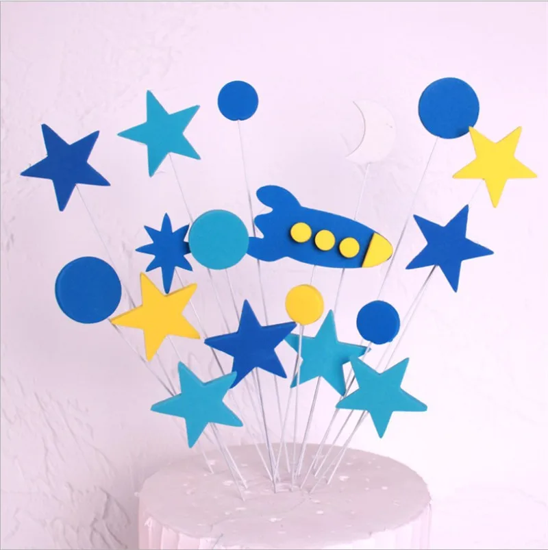 spaceship Cakelove Мягкая Керамика супер Плащ Маленький принц торт Топпер десерт вечерние украшения для мальчика день рождения день детей милые подарки - Цвет: spaceship