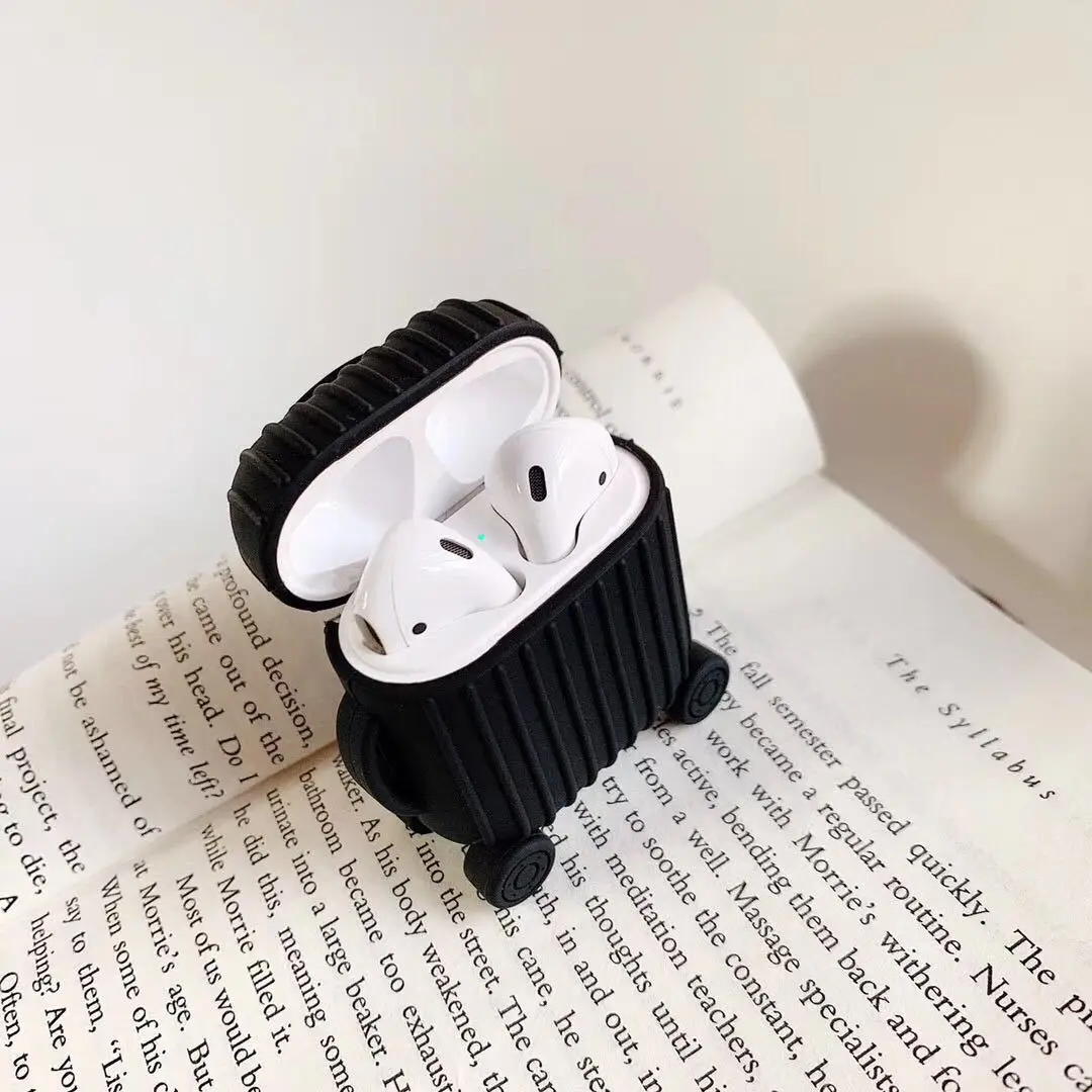 Для AirPods чехол роскошный цветной простой силиконовый защитный чехол беспроводной чехол для наушников для Apple Airpods 2 коробка с ремешком на палец - Цвет: A1