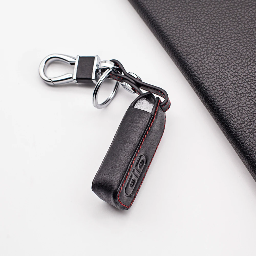 

Hot Sale 100% Leather Car Key Cover For Honda N BOX / N WGN / N ONE 2012-2017 Key Holder Case