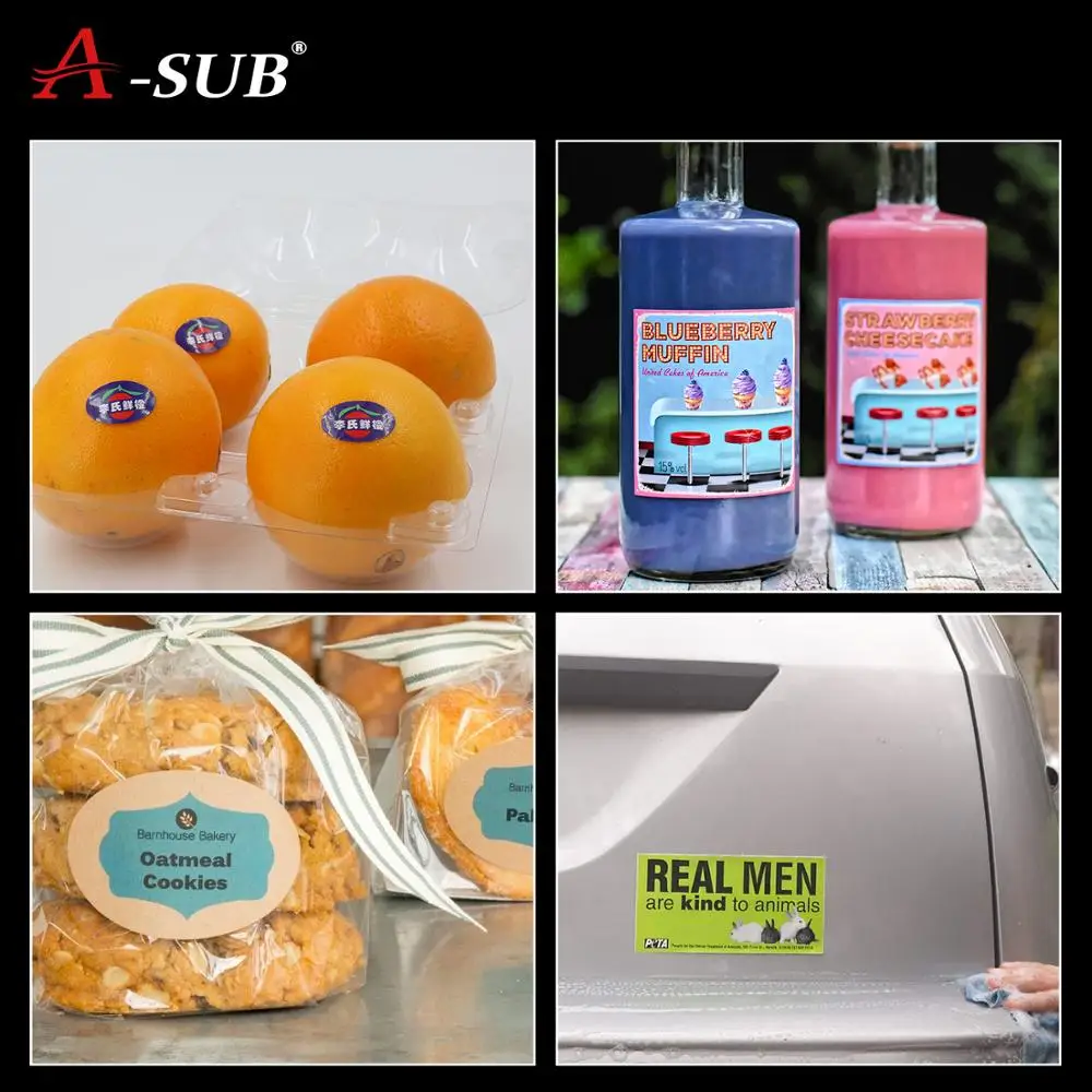 Самоклеящаяся бумага формата А4 100 листов цветная для этикеток струйная печать