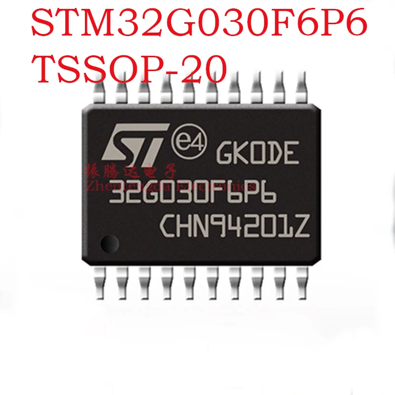 

STM32G030F6P6 STM32 STM32G STM32G030 STM32G030F6 TSSOP-20 MCU