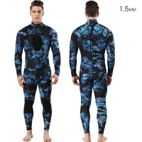 1 5mm neoprene one piece full body wetsuit crsuper elastic triathlon swimwear men warm scuba snorkeling surfing diving suit