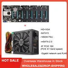 BTC-S37 Miner Mining Rig комплект материнской платы 8 pcie 16X видеокарта SODIMM DDR3 SATA3.0 VGA + HDMI-совместимый + 1850 Вт PSU для ETH