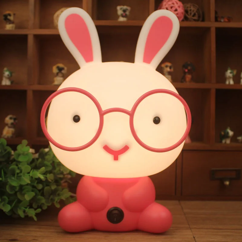 

Night Sleeping Lamp Baby Room Panda/Rabbit/Dog/Bear Cartoon Light Kids Bed Lamp for Gifts US/EU Plug TSH Shop