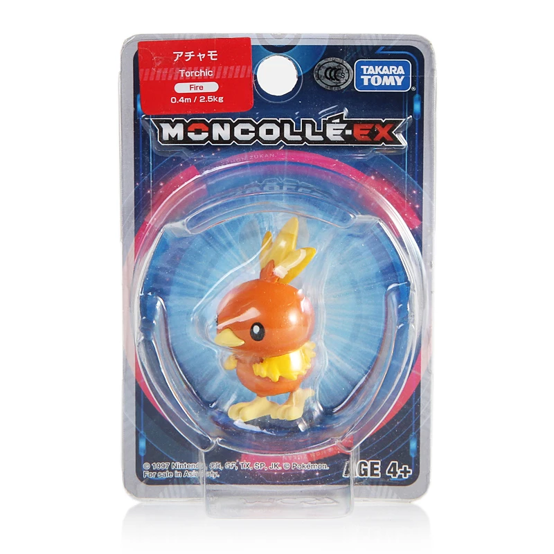 Takara Tomy Pokemon monglue-EX Sun Moon 4 см мини-игрушка Коллекционная Фигурка Asia-04 Torchic | Игрушки и