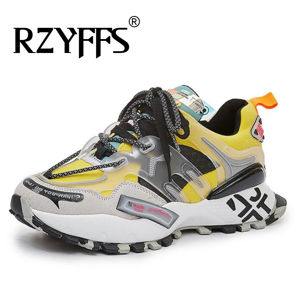 Новые мужские массивные кроссовки повседневная обувь на плоской подошве со