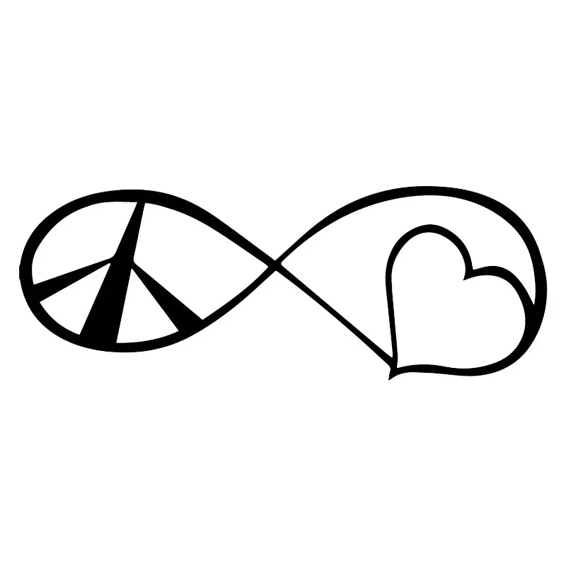 Мира любовь навсегда двери бампера отражающие наклейки Мода Авто