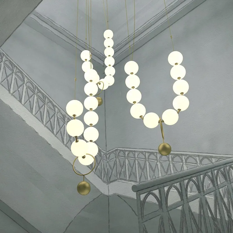 Современный подвесной светильник белый Стекло подвесные светодиодный для