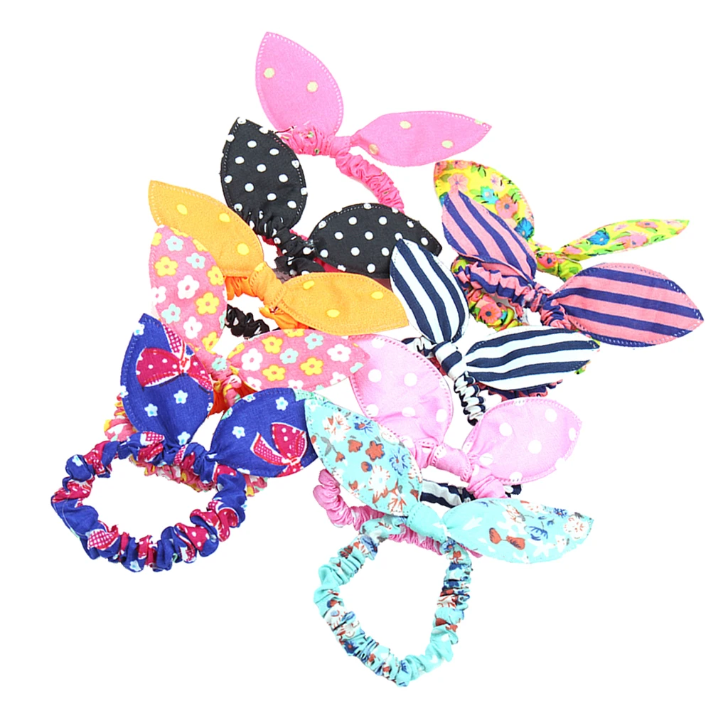 10 шт. кукольный головной убор из атласа и ткани красивый цветной резиновый