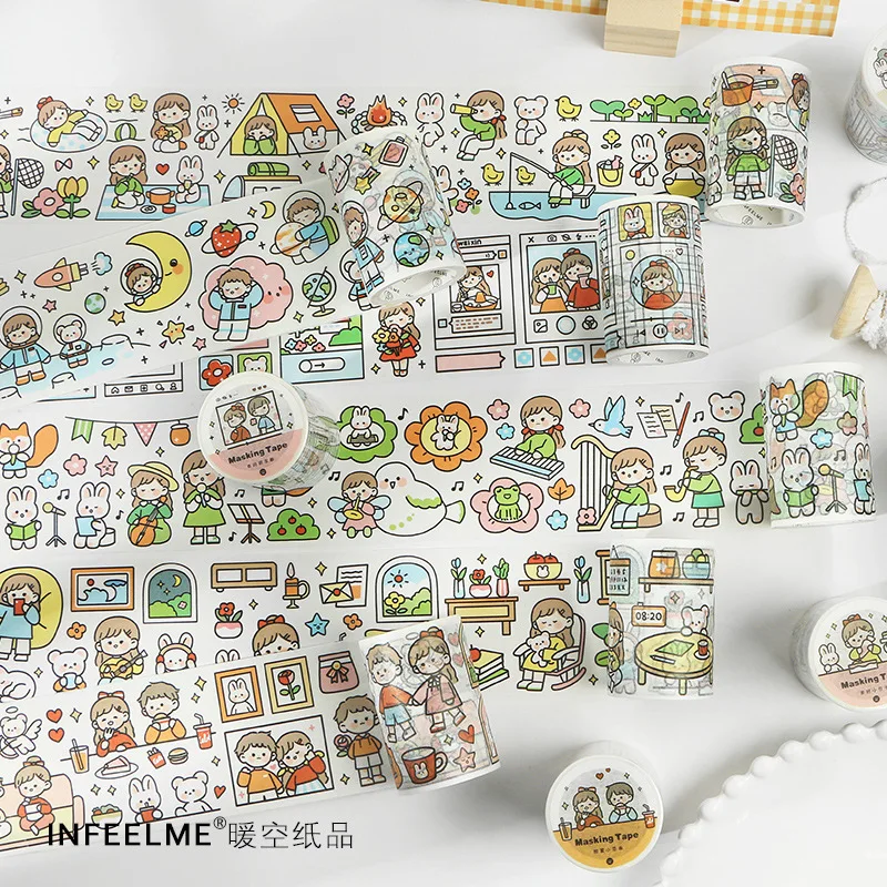 

1pcs/1lot Washi Masking Tapes we are together Decorative Adhesive Scrapbooking DIY Paper Japanese Stickers 5M