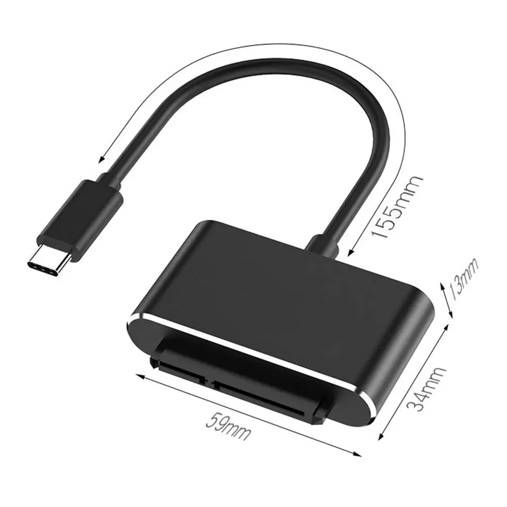 

Easy Drive Line All Aluminum Alloy HW-TC43 Type-c to SATA Easy Drive Line for 2.5 inch SATA Mechanical / Solid State 155mm