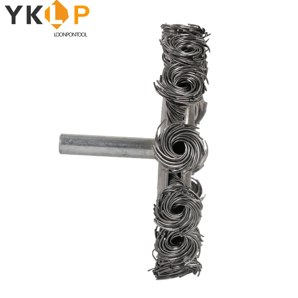Винт узловой Twist Knot Wire плоская щетка 75 мм с валом 6 из витой проволоки | Инструменты