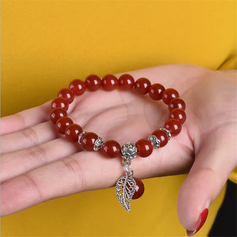 Ювелирные изделия для девочек украшения из бисера в виде натуральных красных