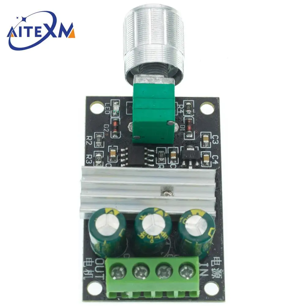 ШИМ-регулятор скорости двигателя регулятор переменной с потенциометром 6 в 12 В 24