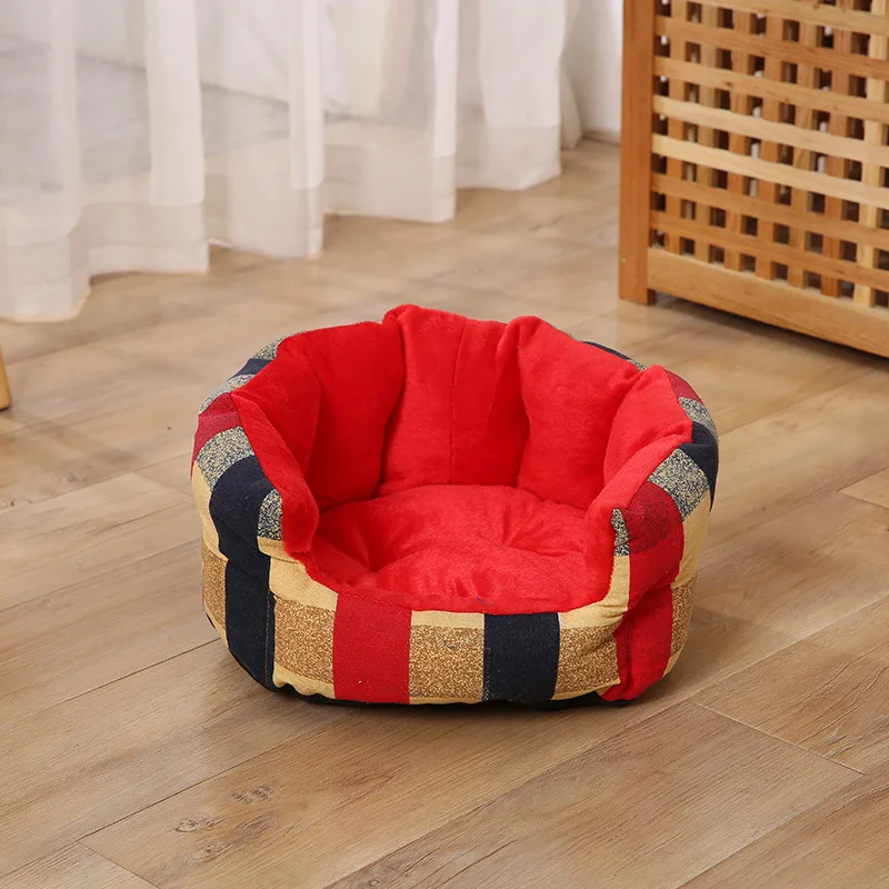 

Pet supplies pet kennel autumn and winter dog kennel warm cushion Christmas pet supplies