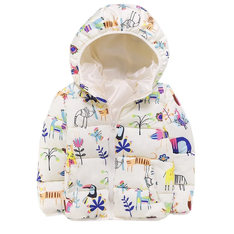 Детские короткие куртки с капюшоном Сезон осень-зима Новинка 2021 года Модная