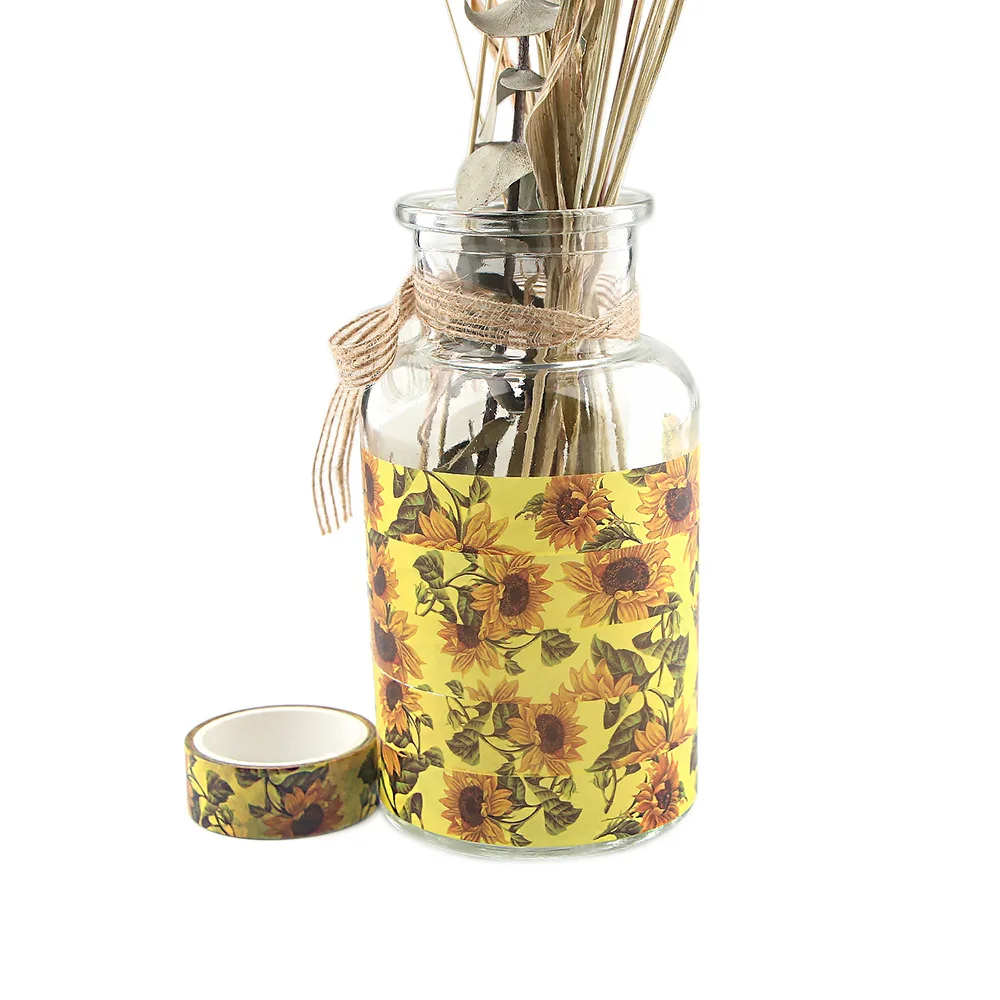 Ransitute R1082 набор декоративного скотча Васи для художественной живописи подсолнуха