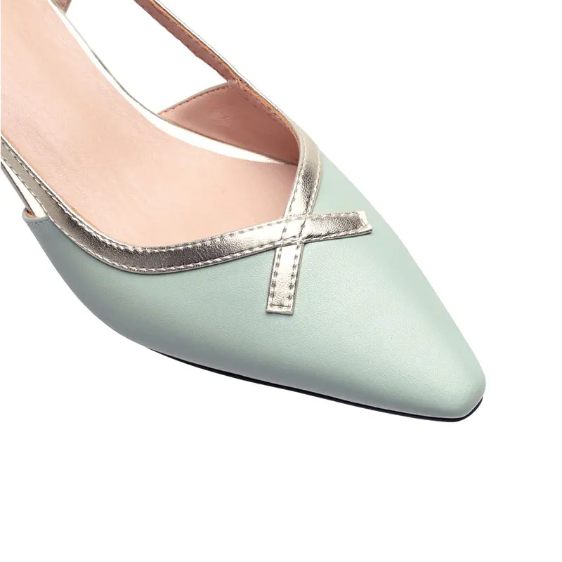 Женские туфли на высоком каблуке Fanyuan бежевые классические лодочки толстом