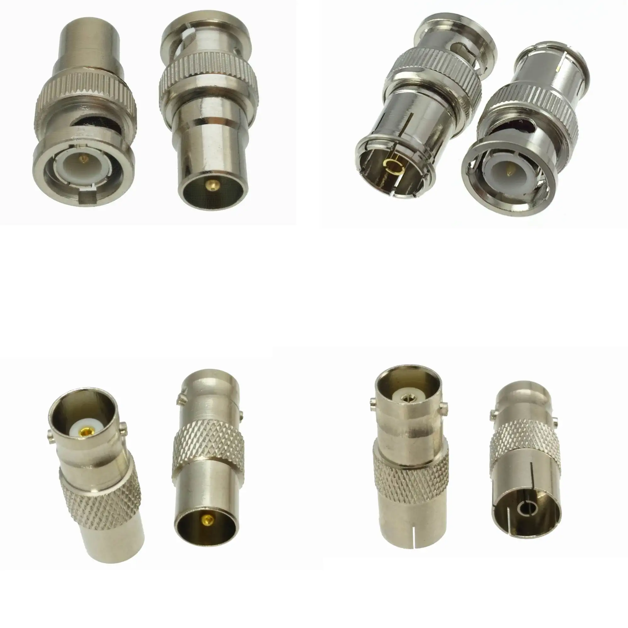 

1Pcs BNC to IEC PAL DVB-T TV Male plug & Female jack RF adapter connector Coaxial Wire Terminals
