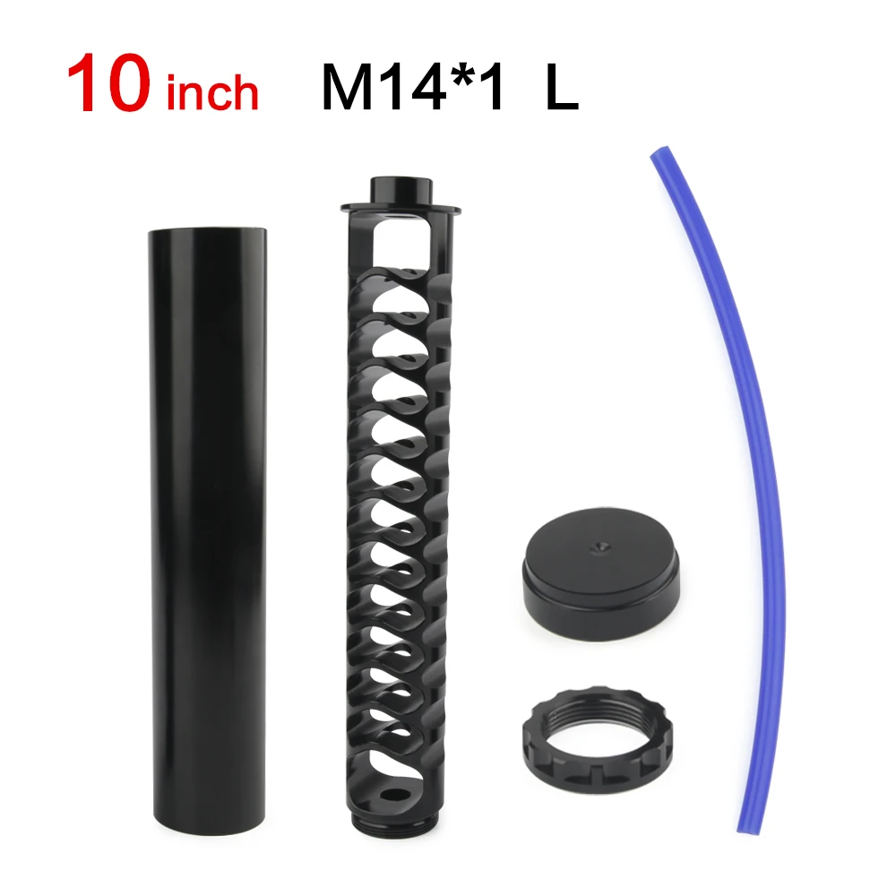10-дюймовый Удлинительный спиральный алюминиевый топливный фильтр 1/2-28 или 5/8-24