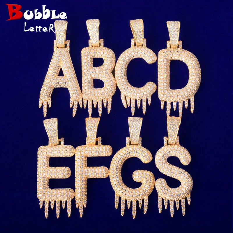 Цепочка с подвеской в виде букв пузырей для мужчин и женщин однотонное ожерелье