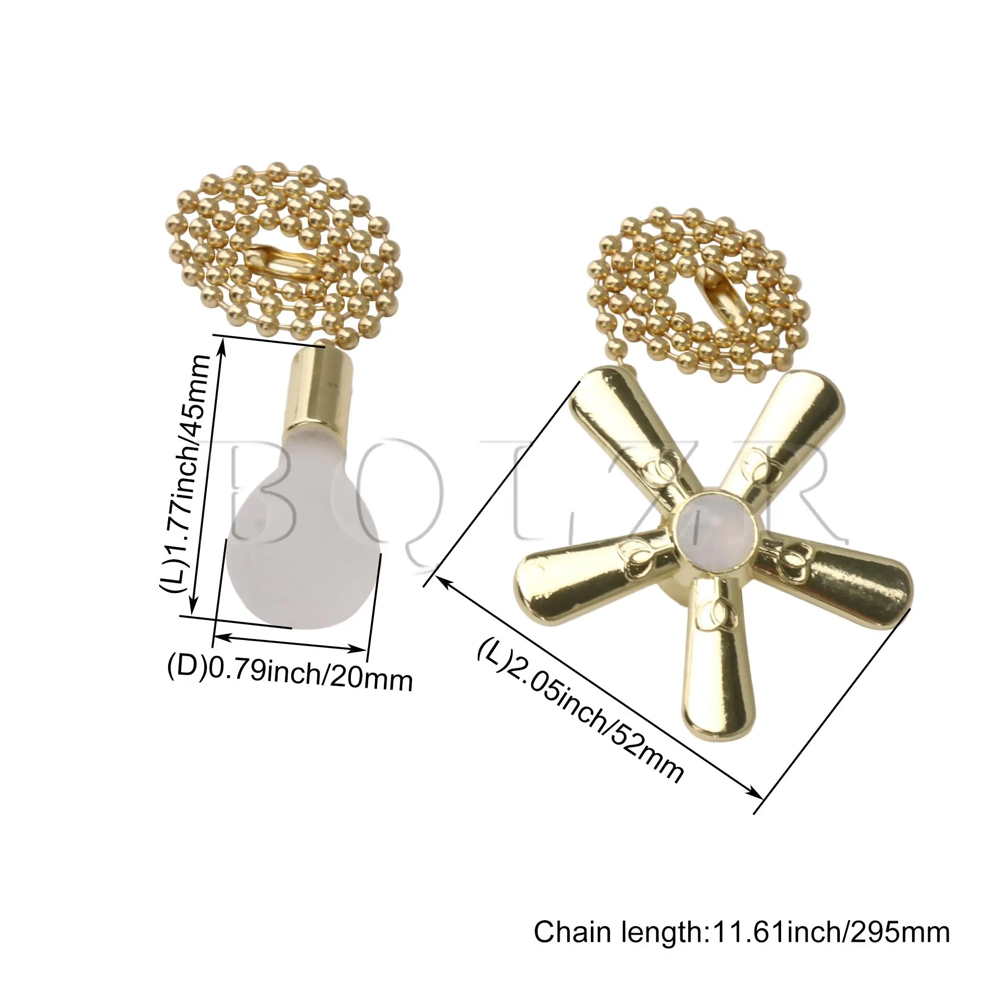 

BQLZR 4PCS Extension Zipper Fan Pull Chain Ceiling Fan Pull Chain Home Supply