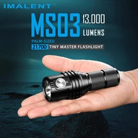 imalent ms03 rechargeable powerful flashlight 13000 lumens cree xhp70 2 led torch with 21700 chargeable battery waterproof light