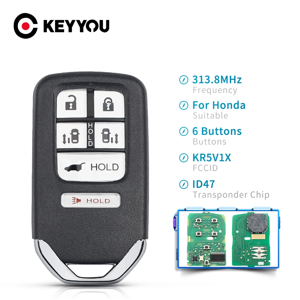 KEYYOU транспондер KR5V1X умный автомобильный пульт дистанционного управления 6