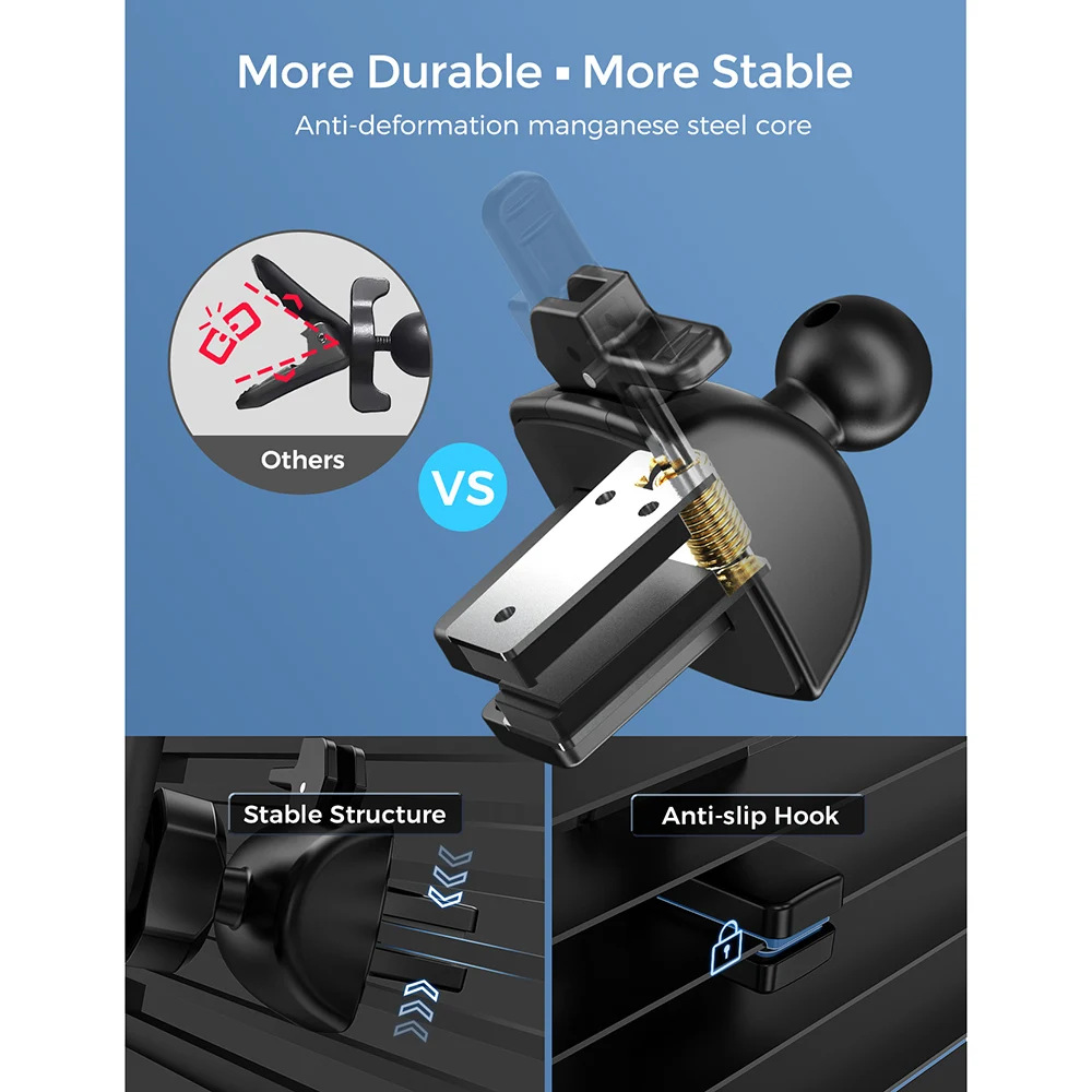 mpow 166ab wireless car charger mount fast charging car mount with power storage air vent car phone holder for iphone huawei free global shipping