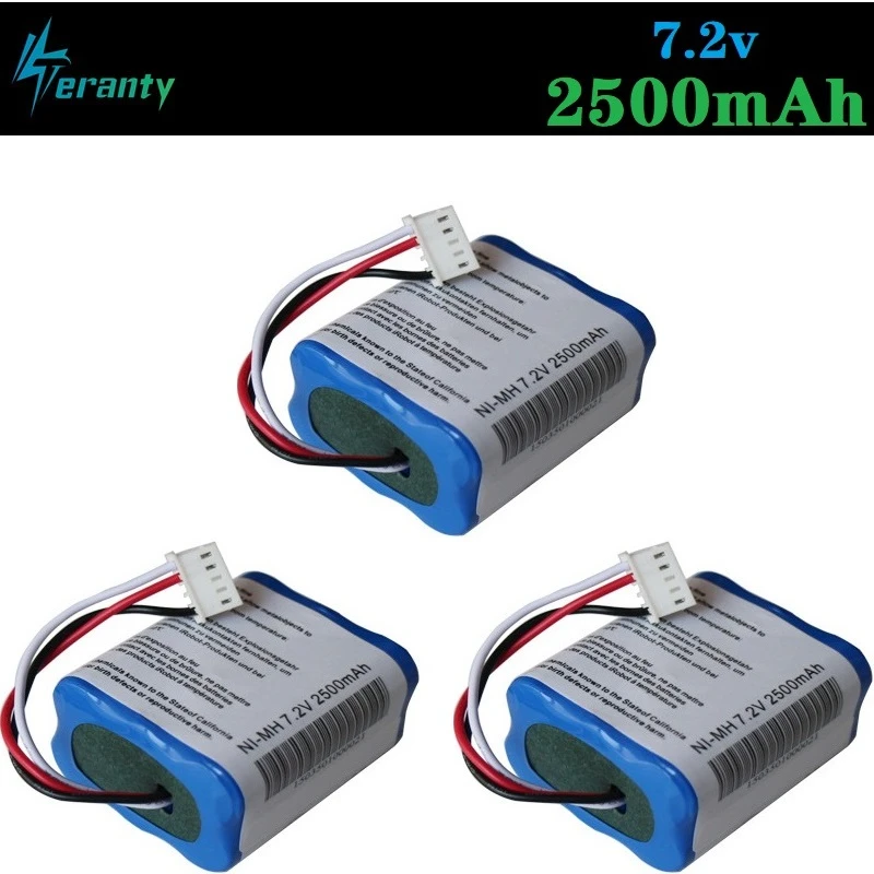 Новинка 7,2 V 2500mAh сменная батарея для iRobot Roomba Braava 380& 380 T/Mint 5200/Mint 5200c батарея высокой мощности 3 шт