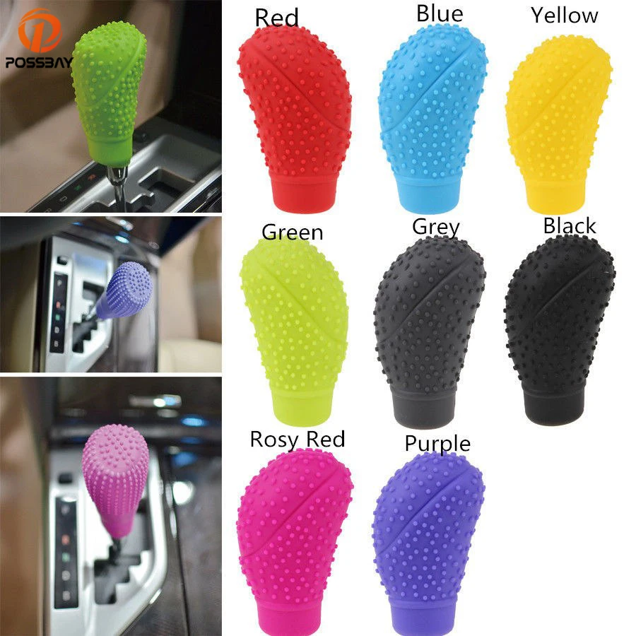Автомобильный силиконовый универсальный чехол POSSBAY для ручки переключения