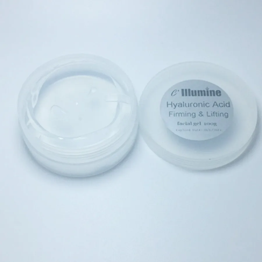 Goedkoop Ultrasone Cleanser Massager + 100G Hyaluronzuur Gezicht Gel Huid Verstevigende Behandeling Thuisgebruik