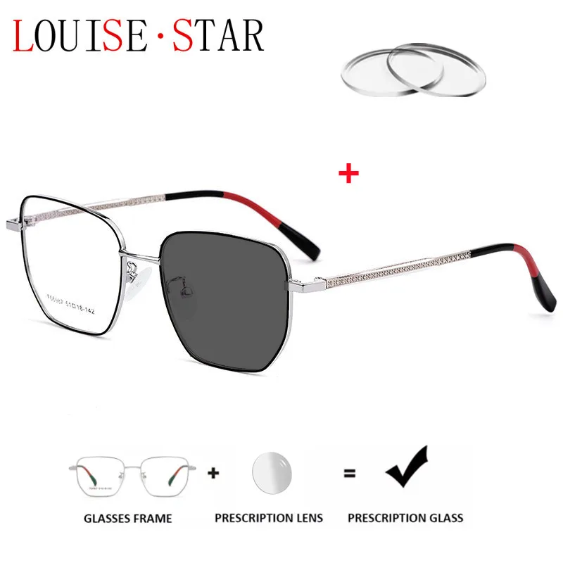 

Мужские Оптические очки для близорукости TR90, большая оправа для рецептурных очков, большая оптическая фотохромная оправа для очков с защит...