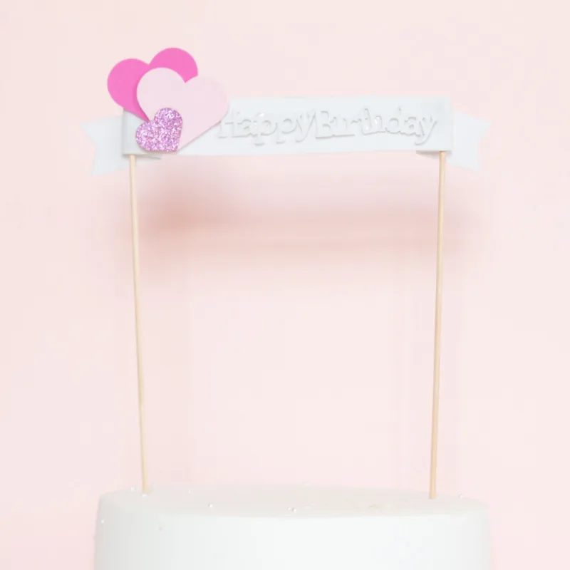 Простой Топпер для торта на день рождения украшение украшения выпечки|Товары
