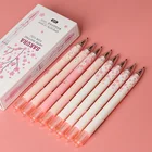 Гелевая ручка с креативными свежими цветами вишни Розовая Принцесса Сакура, школьные принадлежности, канцелярские принадлежности для письма с черными чернилами 0,5 мм