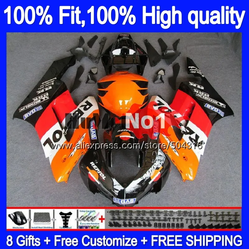 

OEM Injection For HONDA CBR 1000RR 1000CC CBR1000 RR 04-05 Repsol orange 49MC.2 CBR 1000 CC RR 2004 2005 CBR1000RR 04 05 Fairing