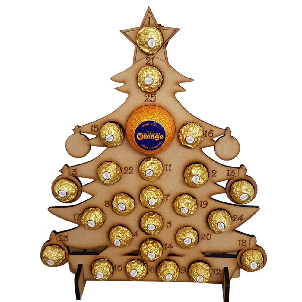 Рождественский календарь деревянный выдалбливают комплекса предпусковых