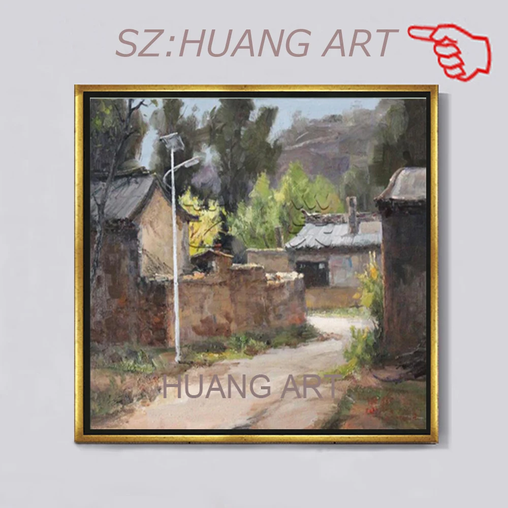 

Contemporary art Landscape Rural style oil paintings Spring scenery Utrecht Canvas hand painted High quality Wall pictures