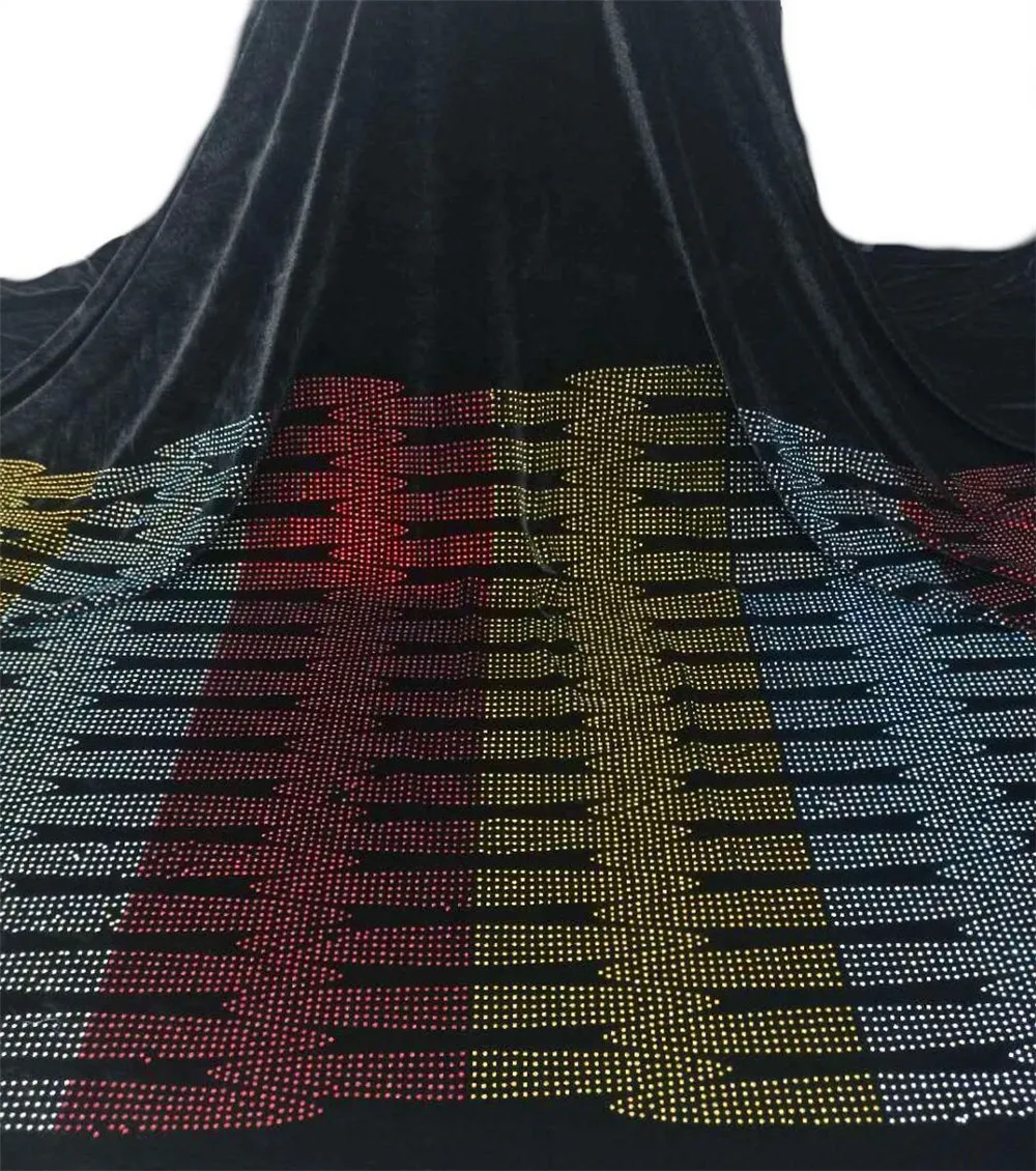 Цветная кружевная ткань с блестками и мягким тюлем бархатная 2021