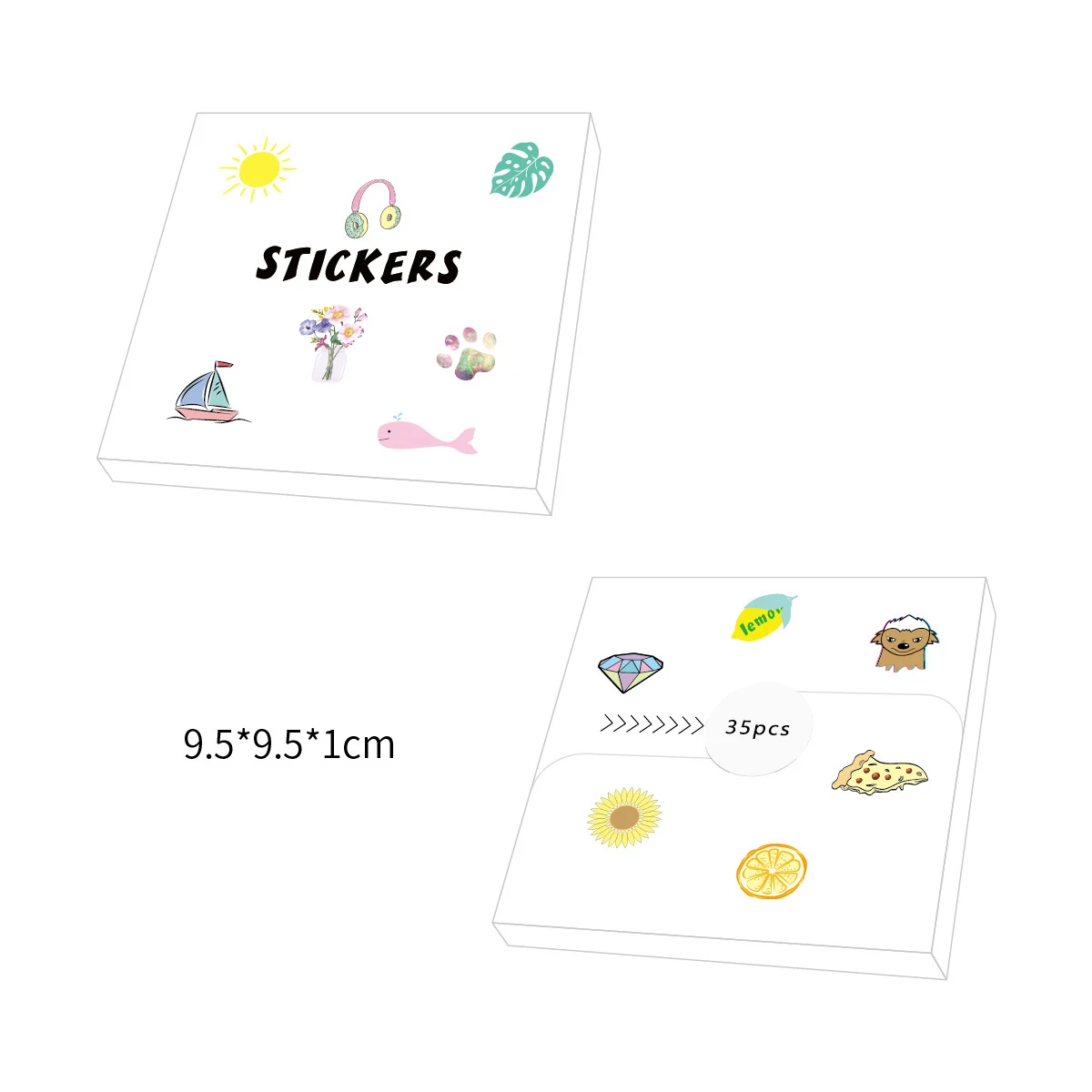 35 шт. мультяшная VSCO наклейка s для детской игрушки свежая Водонепроницаемая