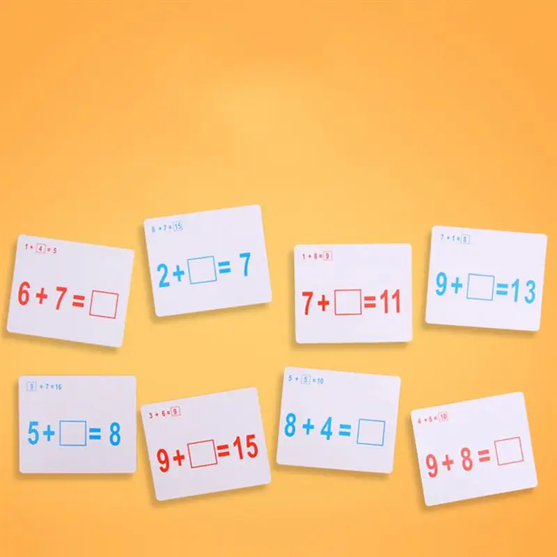 

108pcs Number Arithmetic Card Spanish Early Learning Cards Educational Learning Pictures for Kids Children