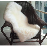 faux mat soft hairy manta carpet alfombra sheepskin chair mat seat pad plain skin fur plain fluffy area rugs washable bedroom