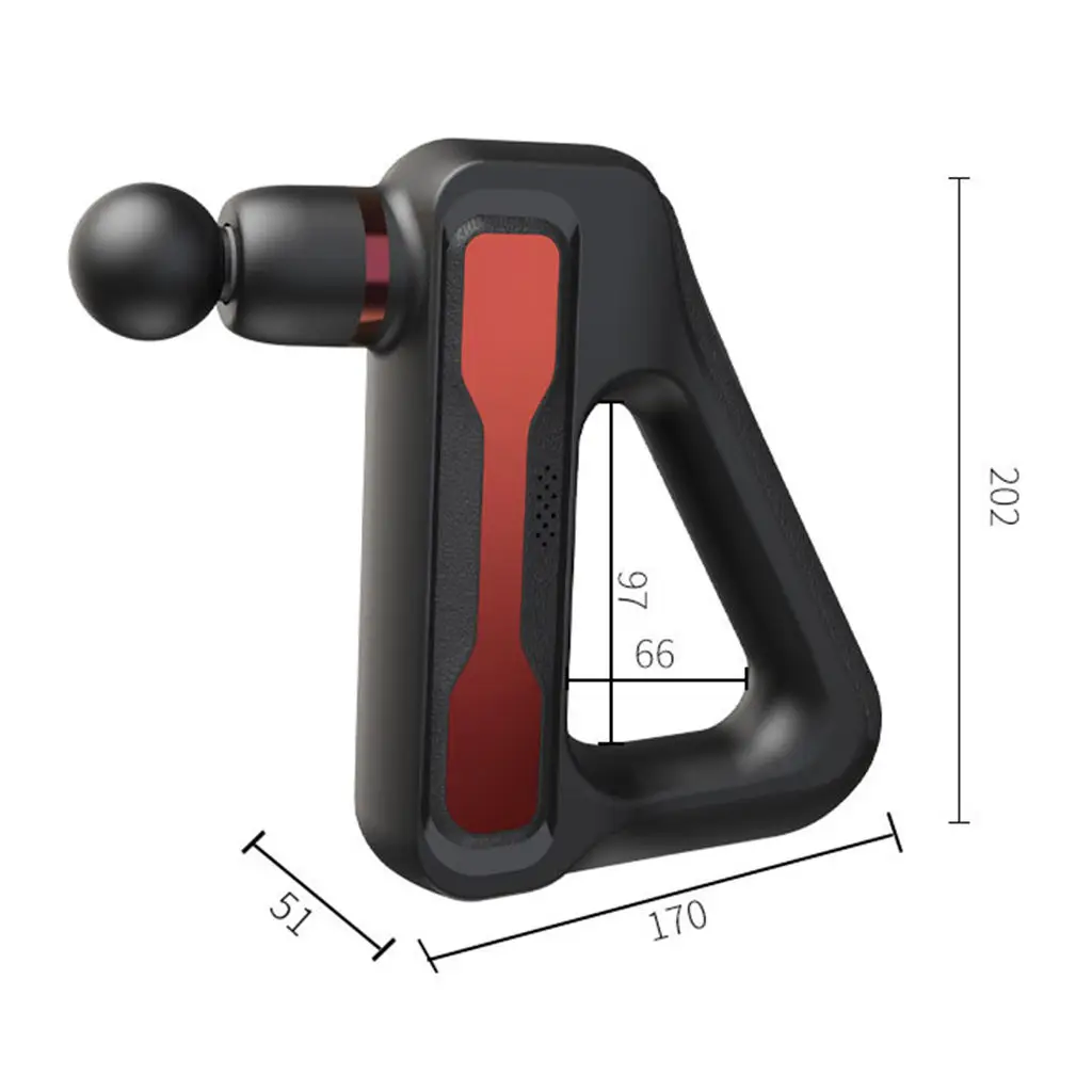 Массажный пистолет 32 скорости с 8 насадками электрический ручной тихий