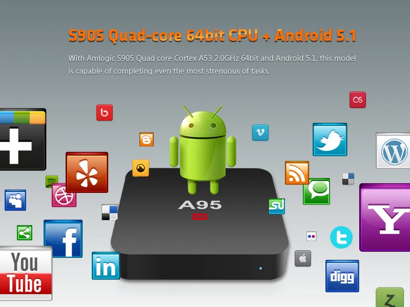 A85 Android tv BOX Amlogic S805 поддержка Miracast DLNA Google Play 1 ГБ 8 ГБ Smart multi-медиаплеер Youtube ТВ-приставка 1 ГБ 8 ГБ